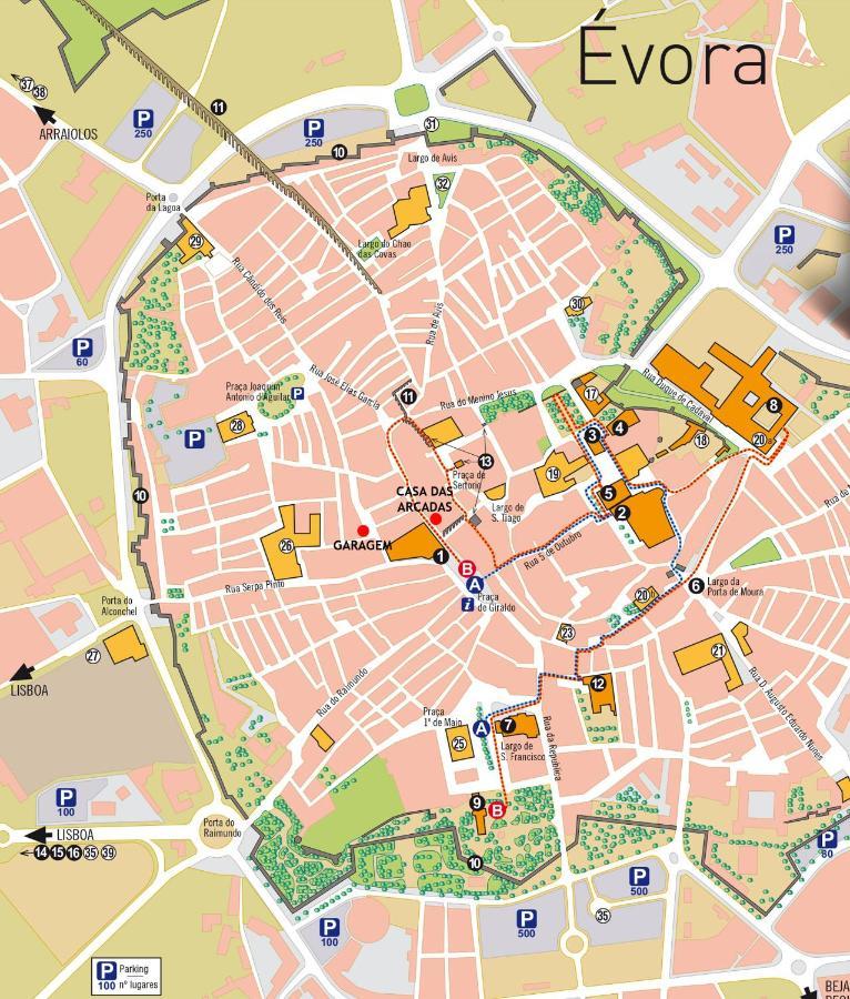 Casa Das Arcadas, Garage Free - Praca De Giraldo Evora Ngoại thất bức ảnh
